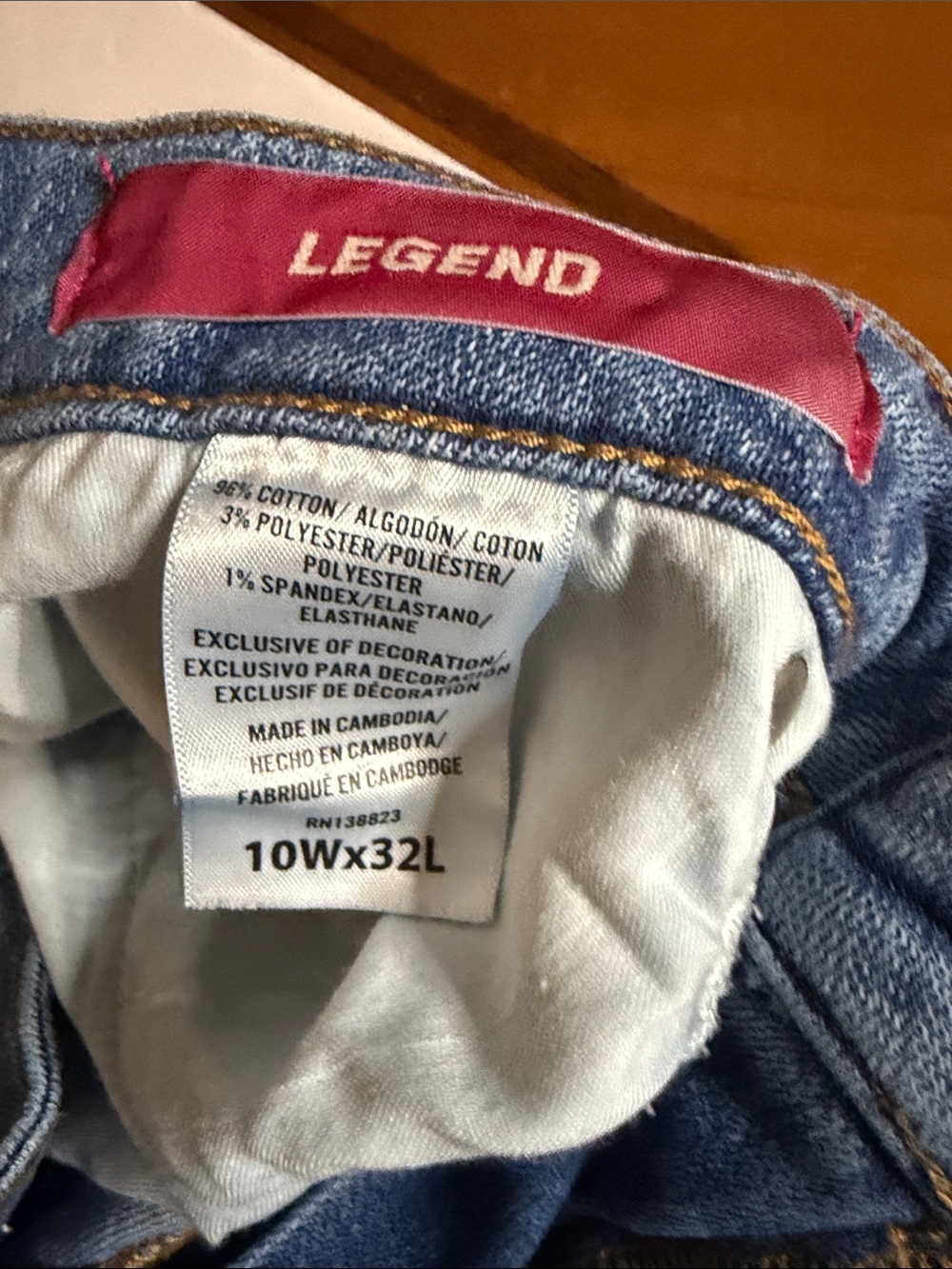 Idyllwind legend Blue Bootcut Jeans with Cream Embroidery - Picture 8 of 10